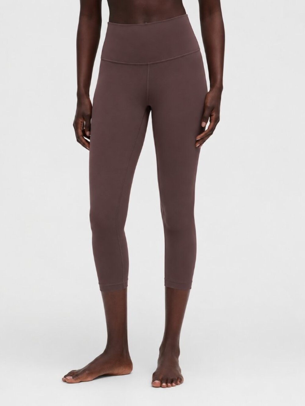 Lululemon Align High Rise Crop 21" Leggings in Gray/Purple Comfy Athletic Wear